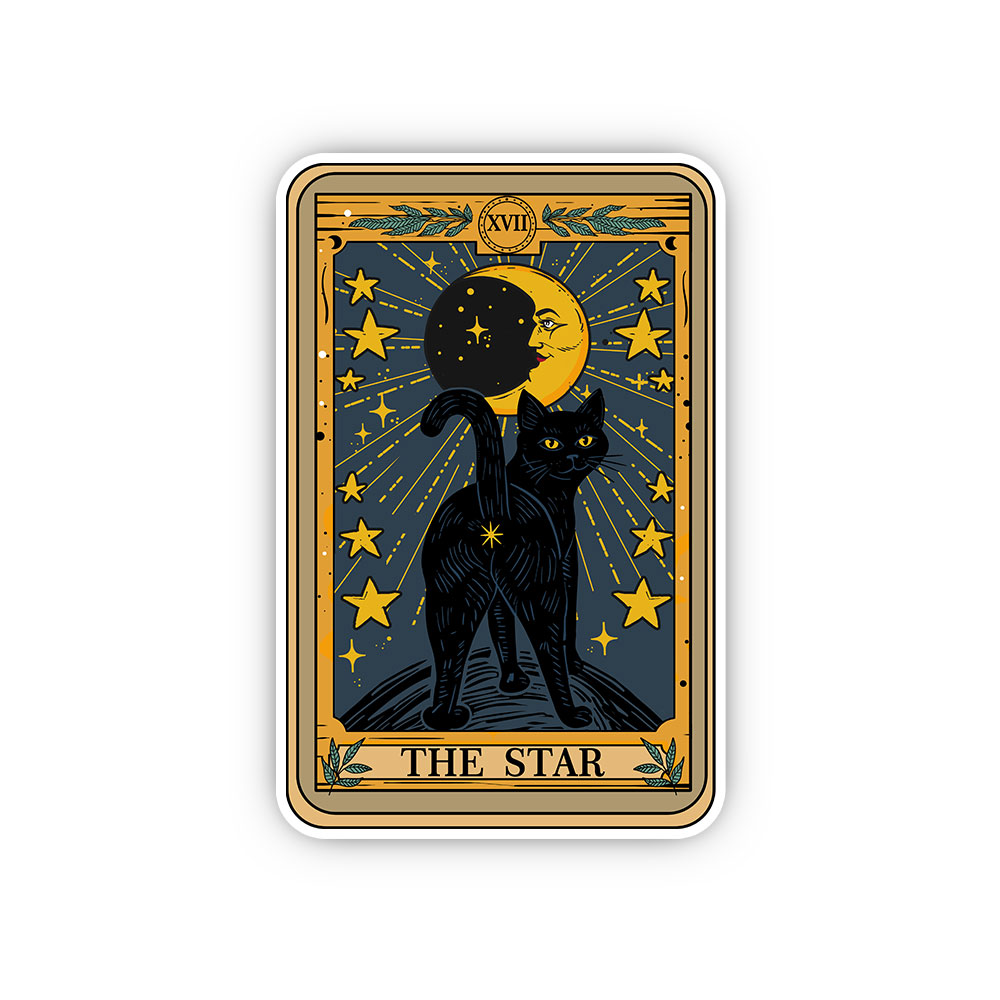 Purplehecate The Star Tarot Cat Sticker