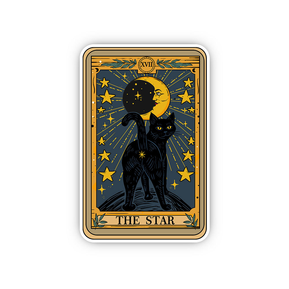 Purplehecate The Star Tarot Cat Sticker