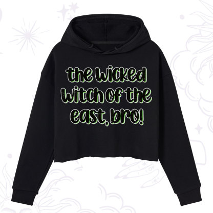 Purplehecate The Wicked Witch of the East Bro Crop Hoodie