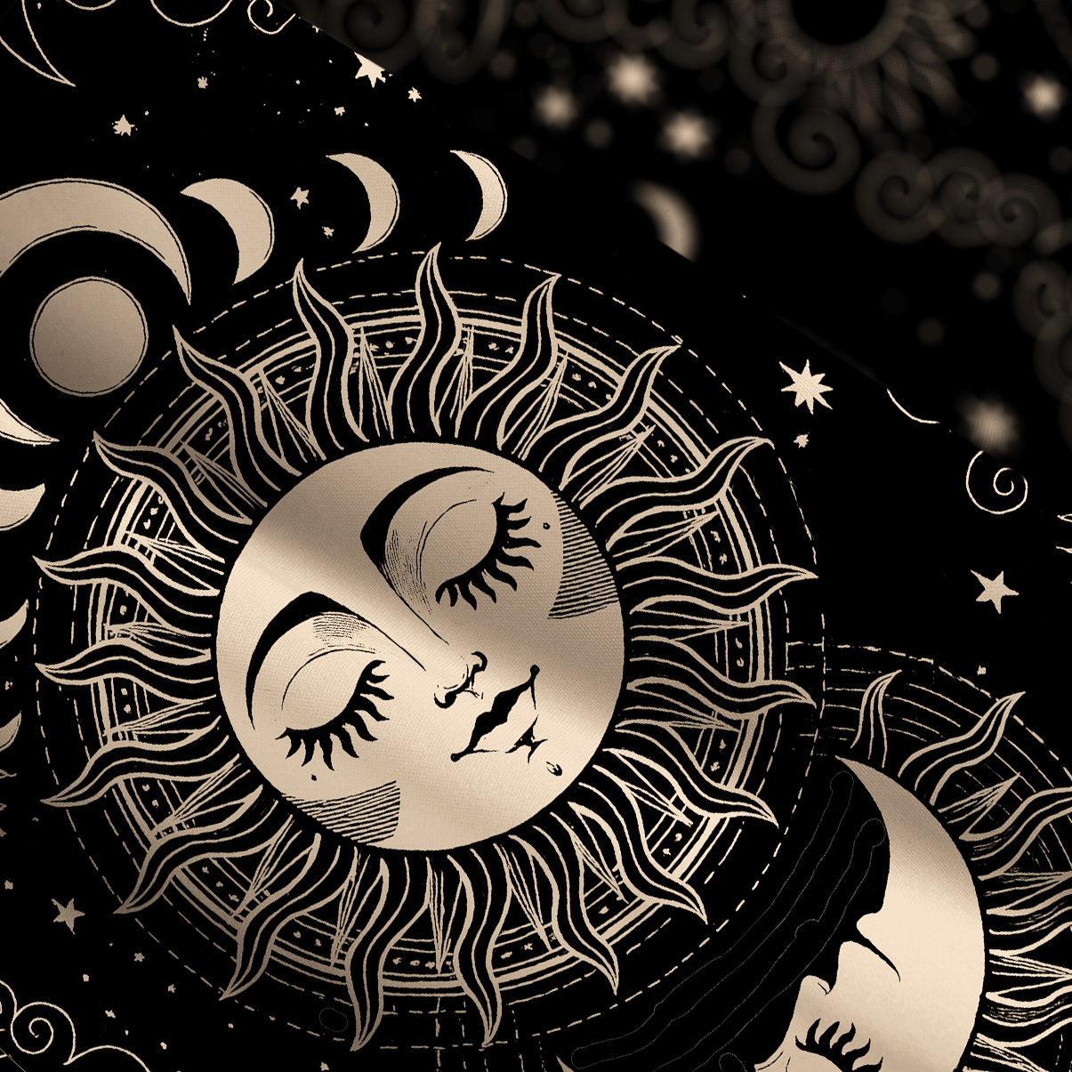 Purplehecate Lunar Eclipse Wide Straps Maxi Dress