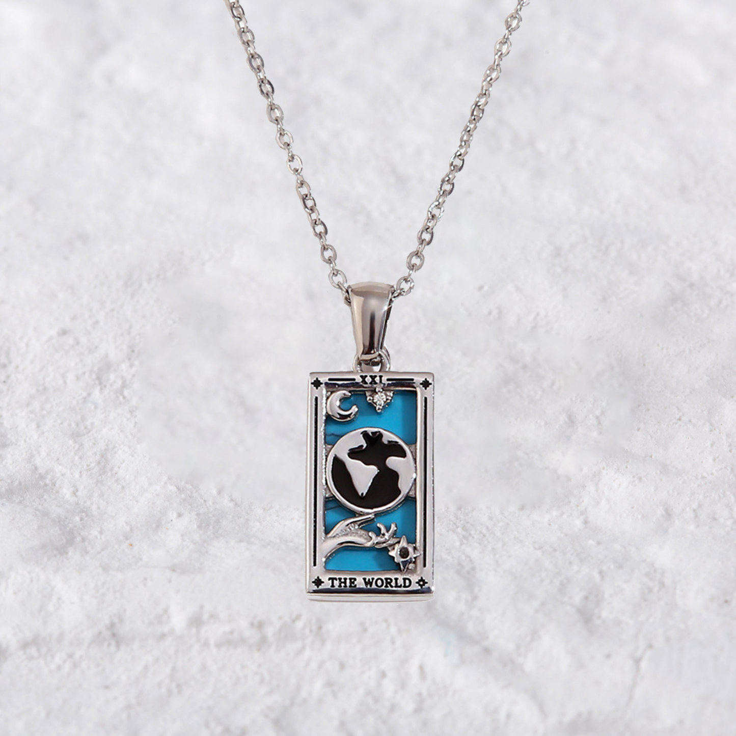 Purplehecate The World Tarot Necklace