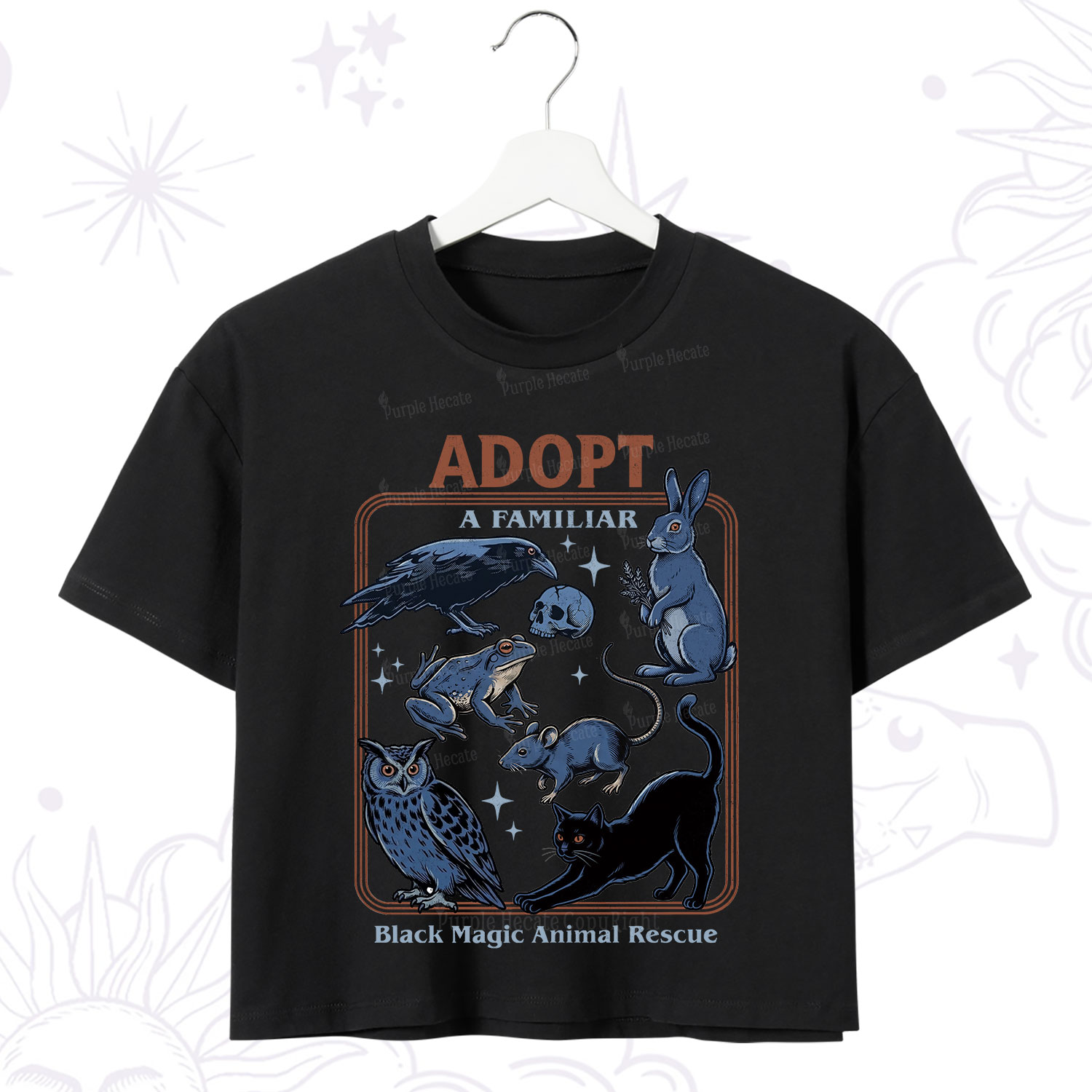 Purplehecate Adopt a Familiar Crop T-Shirt