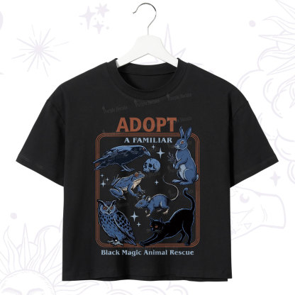 Purplehecate Adopt a Familiar Crop T-Shirt