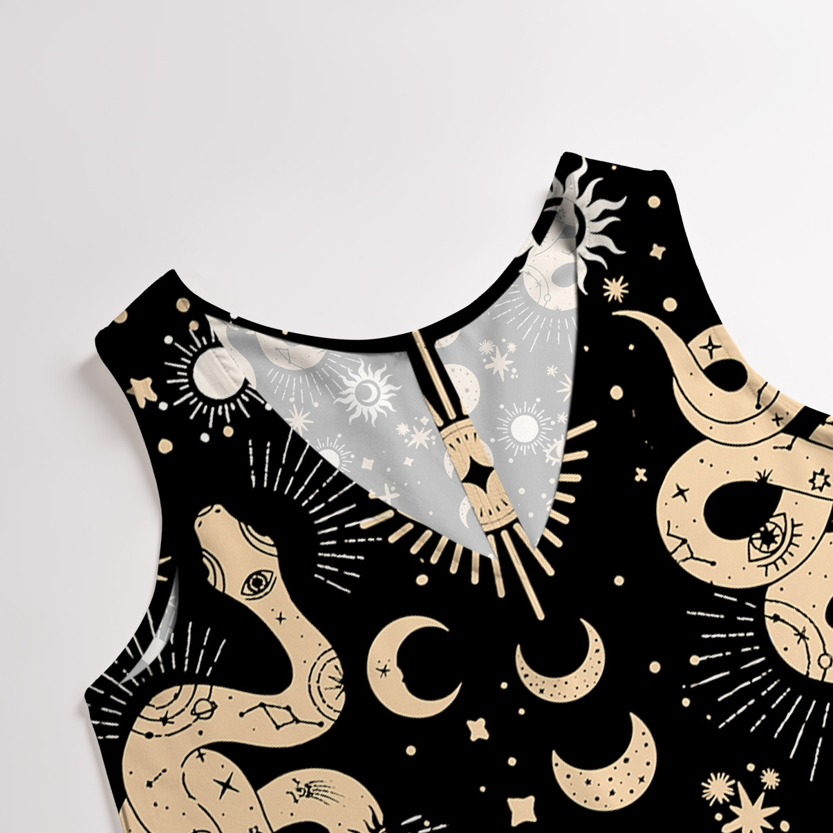 Purplehecate Divine Serpent Under the Moon Wide Leg Jumpsuit