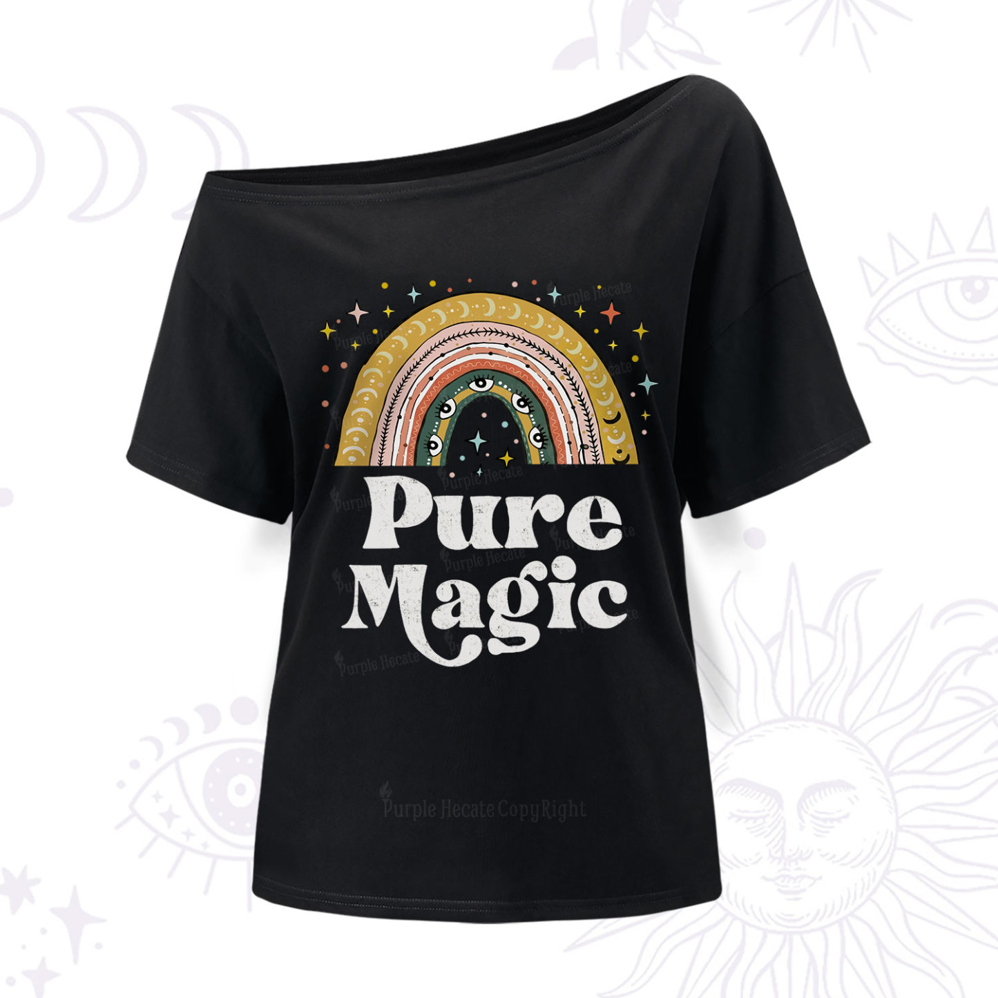 Purplehecate Pure Magic One Shoulder T-Shir