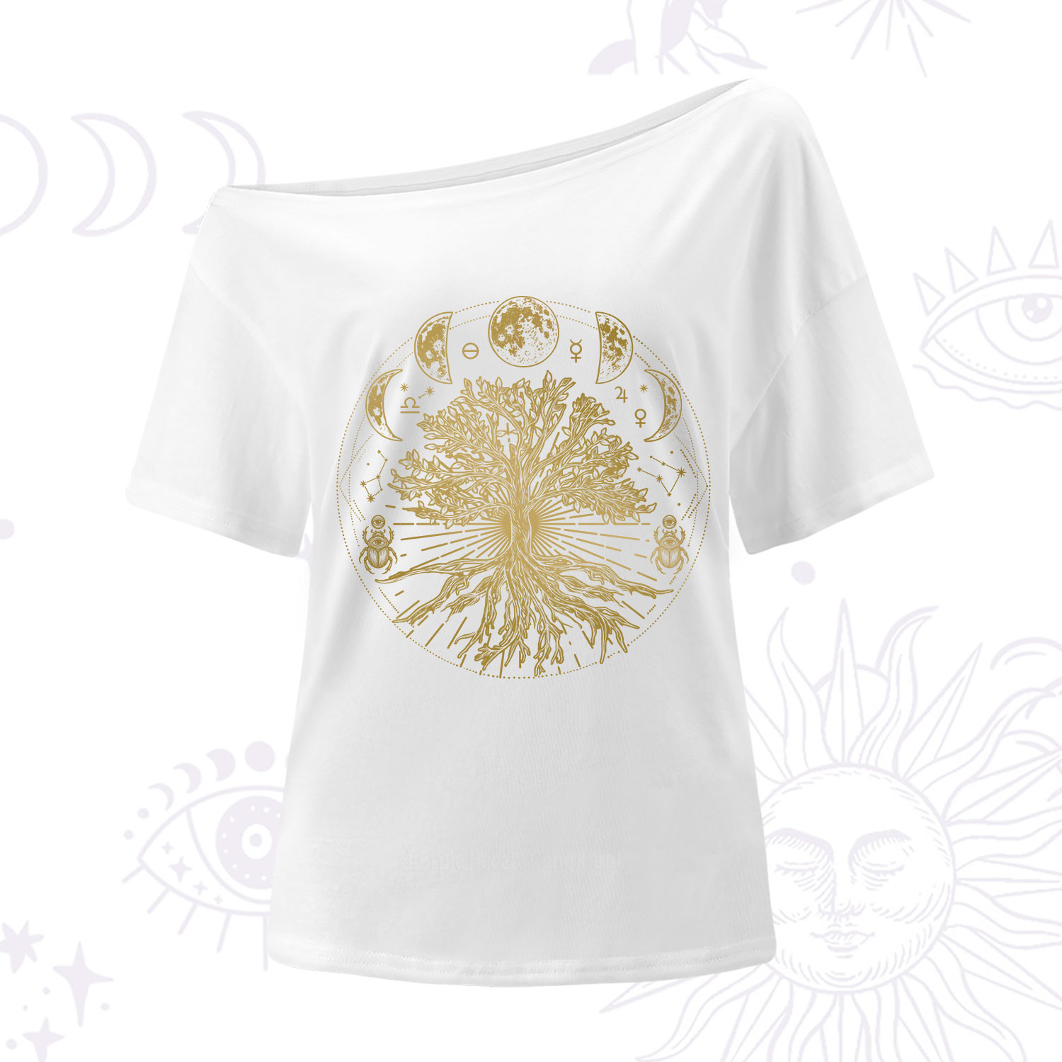 Purplehecate Tree Of Lif One Shoulder T-Shirt
