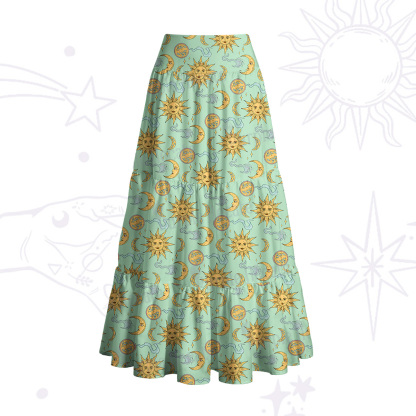 [Copy][Copy]Purplehecate Magic of Sun and Moon Convertible Maxi Skirt