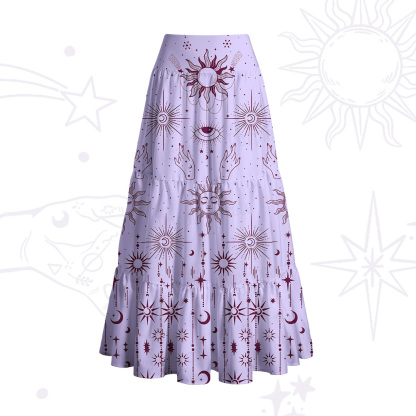 Purplehecate Solar Oracle Convertible Maxi Skirt
