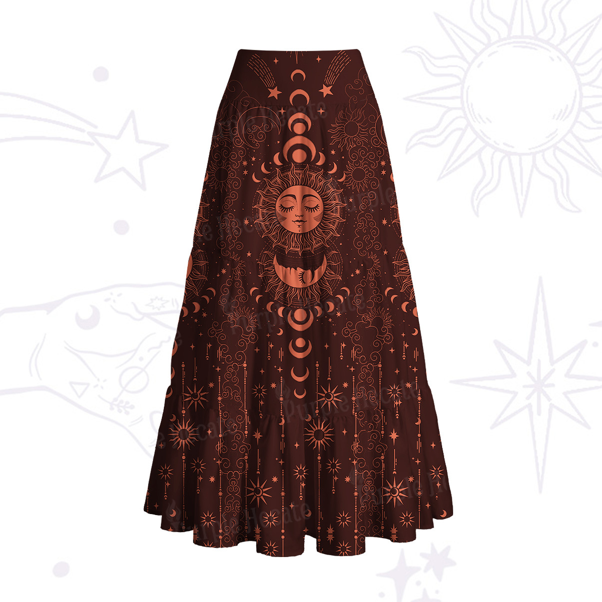 Purplehecate Lunar Eclipse Convertible Maxi Skirt