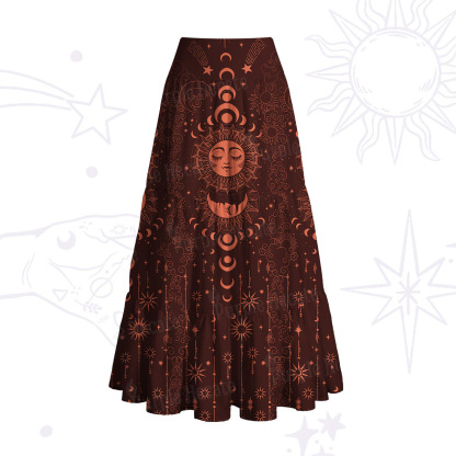Purplehecate Lunar Eclipse Convertible Maxi Skirt