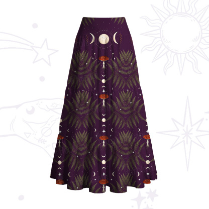 Purplehecate Moonlit Mushroom Gown Convertible Maxi Skirt
