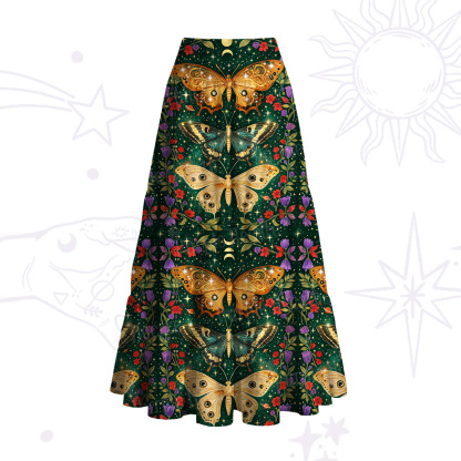 Purplehecate Mystic Butterfly Whisper Convertible Maxi Skirt