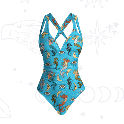 Purplehecate Mermaid Magic One-Piece Swimsuit