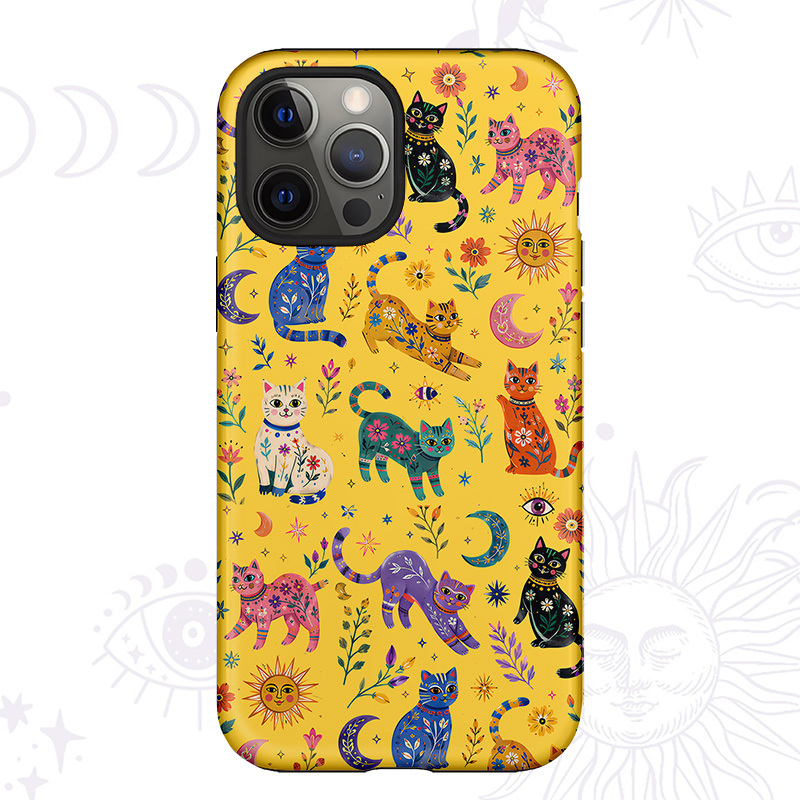 Purplehecate Rainbow Magic Cats Phone Case