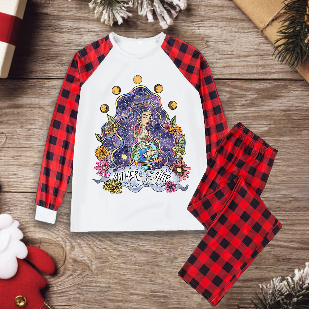 Purplehecate Mother Ship Christmas Pajamas