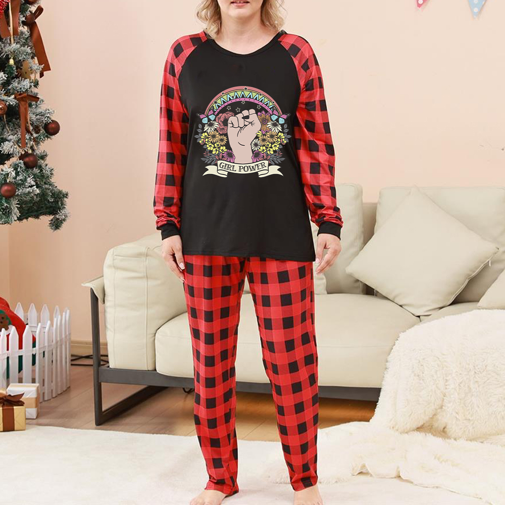 Purplehecate Girl Power Christmas Pajamas