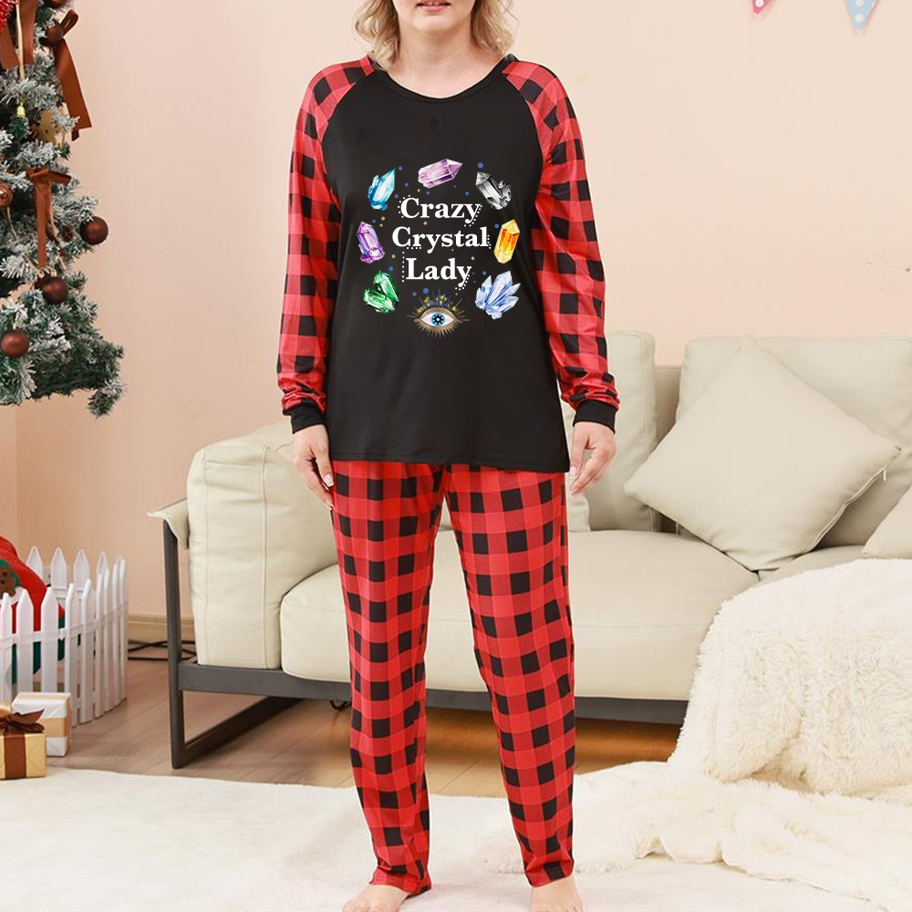 Purplehecate Crazy Crystal Lady Christmas Pajamas