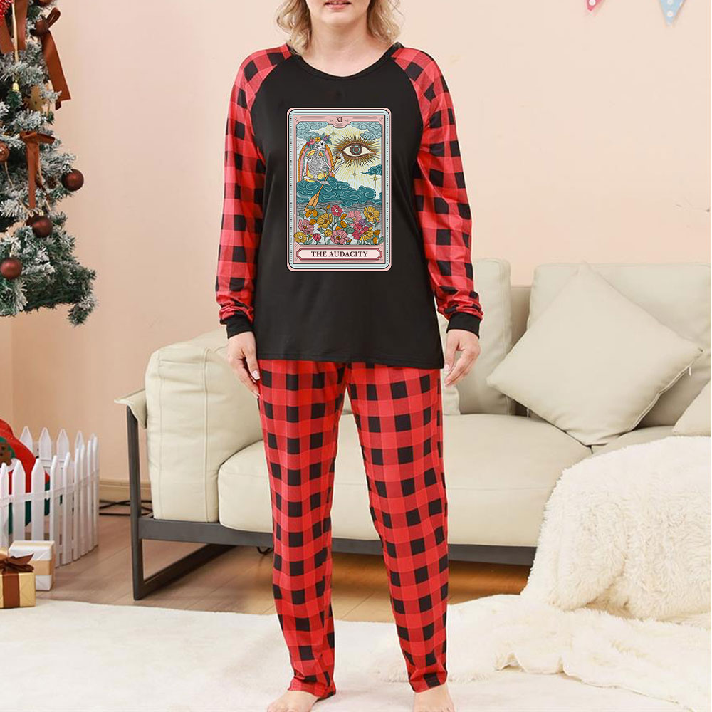 Purplehecate The Audacity Tarot Christmas Pajamas