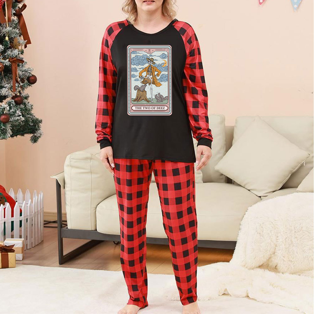 Purplehecate The Two Of Deez Tarot Christmas Pajamas