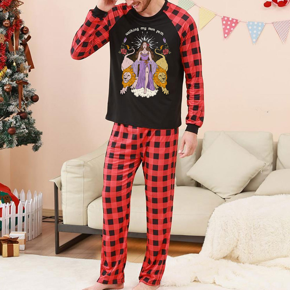 Purplehecate The Goddess Walking My Own Path Christmas Pajamas