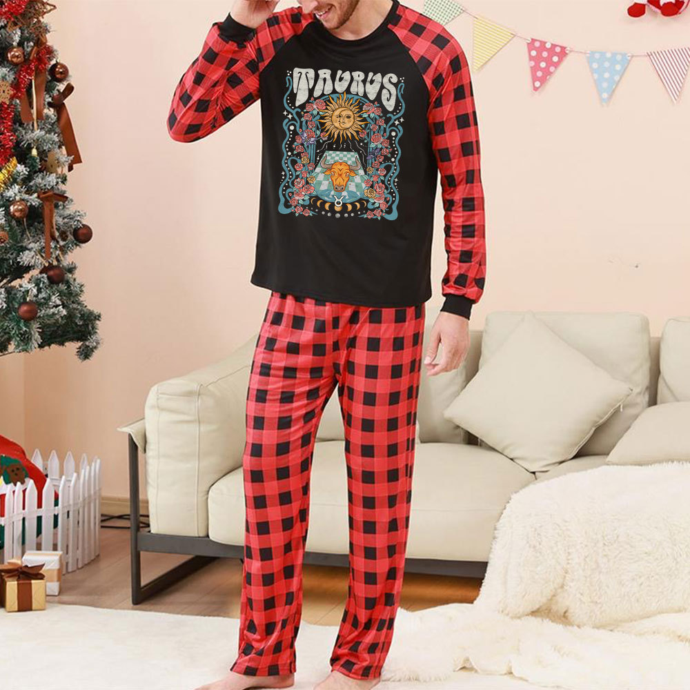 Purplehecate Taurus Spirit Zodiac Christmas Pajamas