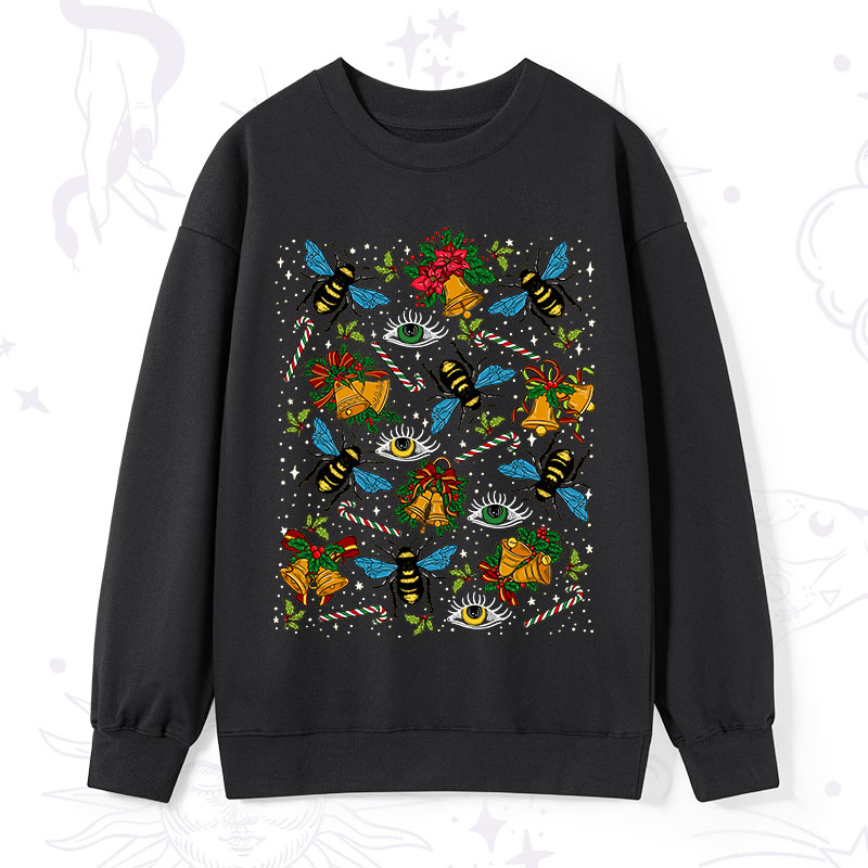 Purplehecate Christmas The Bee's Knees Sweatshirt