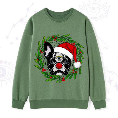 Purplehecate Christmas Celestial Canine Sweatshirt