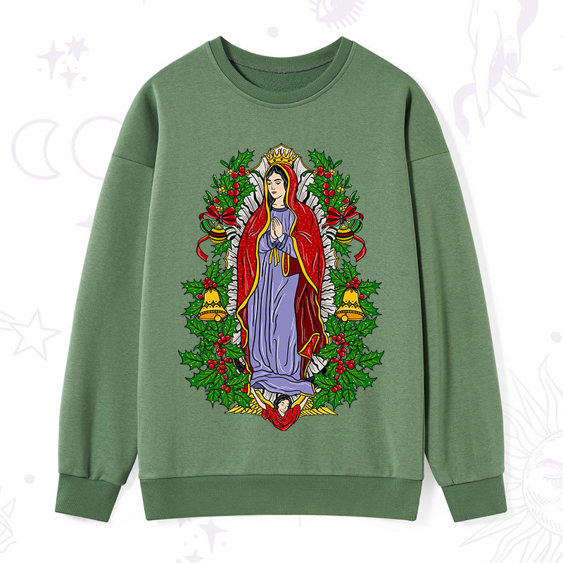 Purplehecate Christmas Mother Mary Sweatshirt