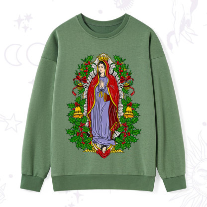 Purplehecate Christmas Mother Mary Sweatshirt