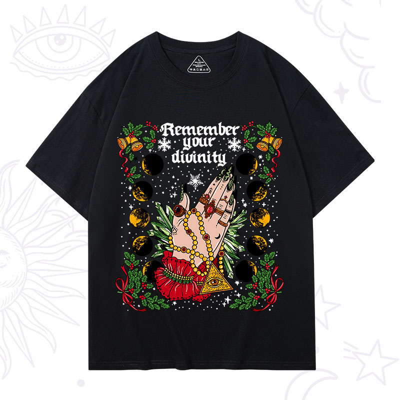 Purplehecate Christmas Remember Your Divinity T-Shirt