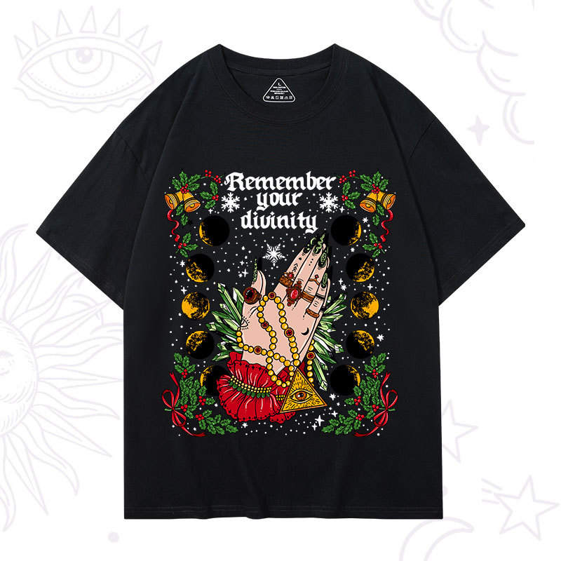 Purplehecate Christmas Remember Your Divinity T-Shirt