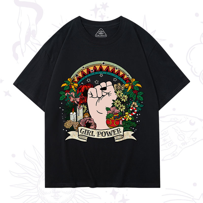 Purplehecate Christmas Girl Power T-Shirt