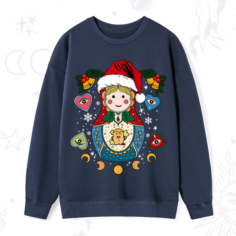 Purplehecate Christmas Nesting Doll Sweatshirt