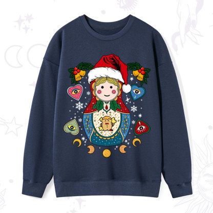 Purplehecate Christmas Nesting Doll Sweatshirt