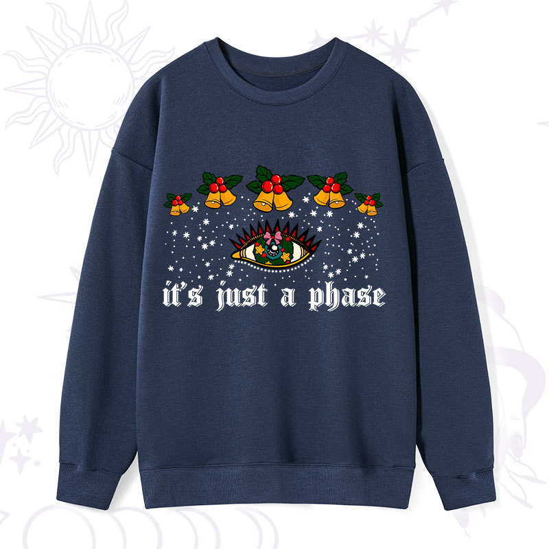 Purplehecate Christmas It's Just A Phase Sweatshirt