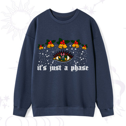 Purplehecate Christmas It's Just A Phase Sweatshirt