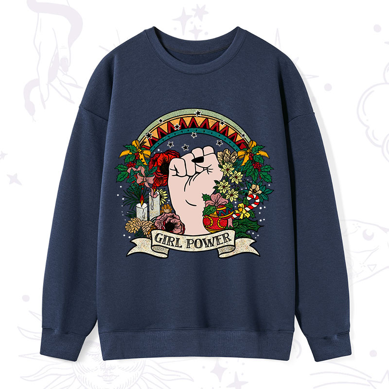 Purplehecate Christmas Girl Power Sweatshirt
