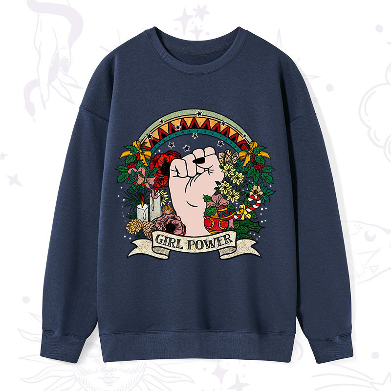 Purplehecate Christmas Girl Power Sweatshirt