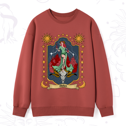 Purplehecate Aries Zodiac Sweatshirt