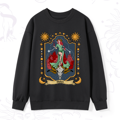 Purplehecate Aries Zodiac Sweatshirt