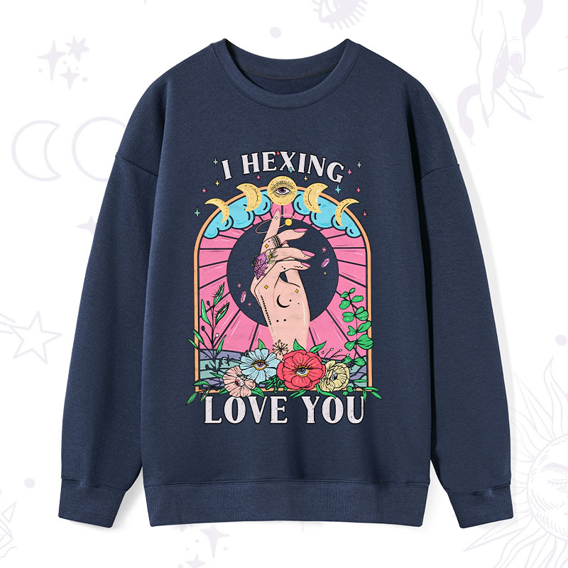 Purplehecate I Hexing Love You Sweatshirt