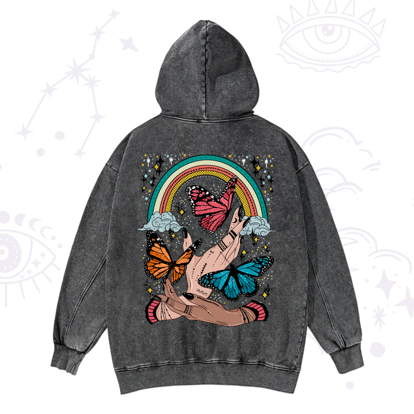 Magic Purplehecate Metamorphoses Washed Hoodie