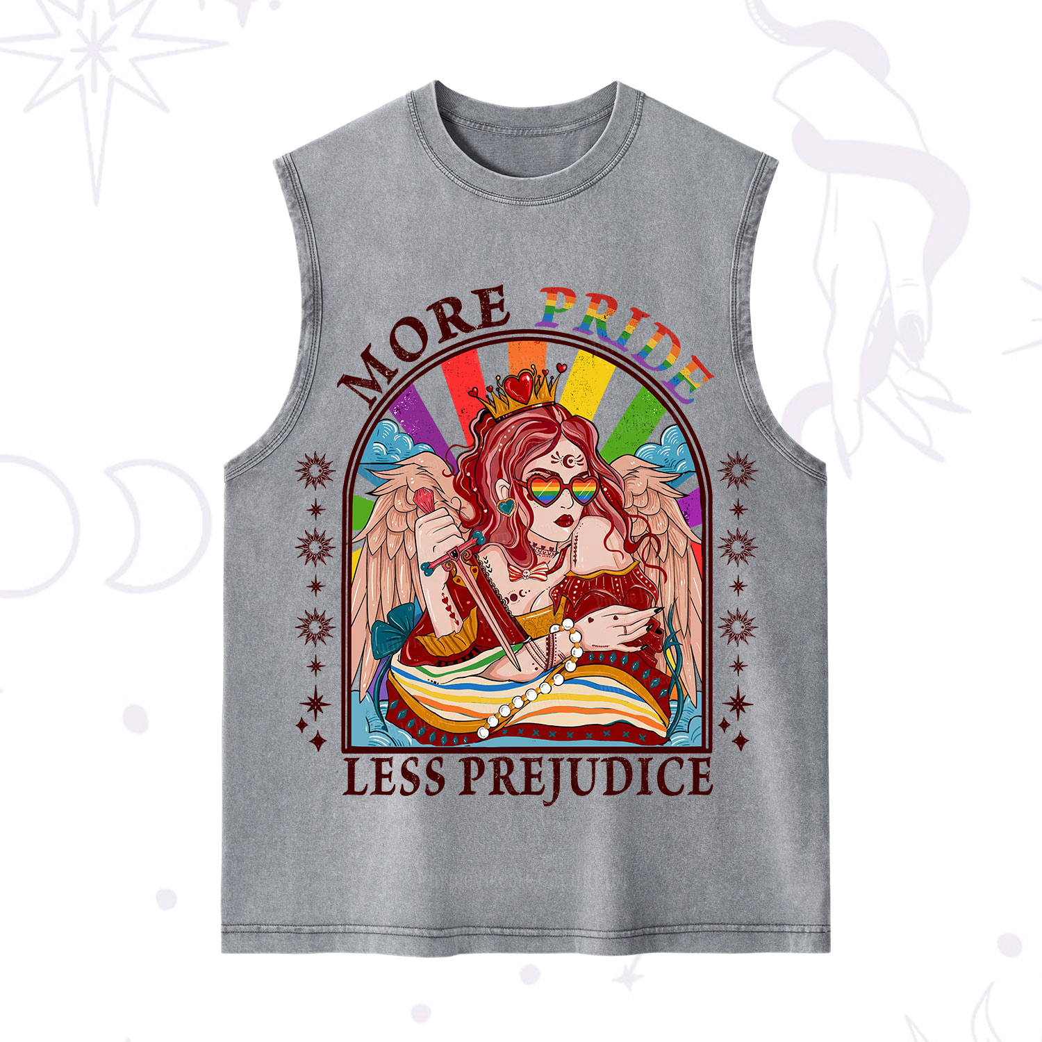 Purplehecate More Pride Less Prejudice Washed Tank