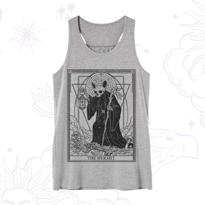 Purplehecate The Hermit Skeleton Cat Tarot Tank