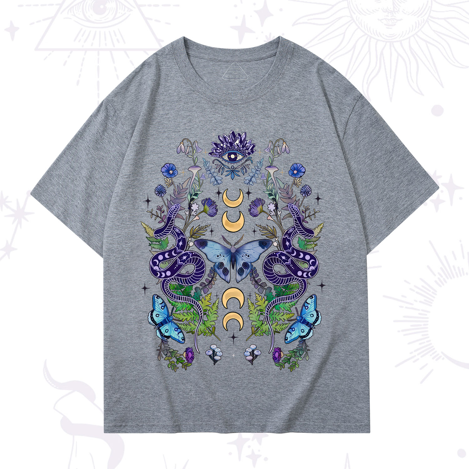 Purplehecate Moon Moth Witchery T-Shirt