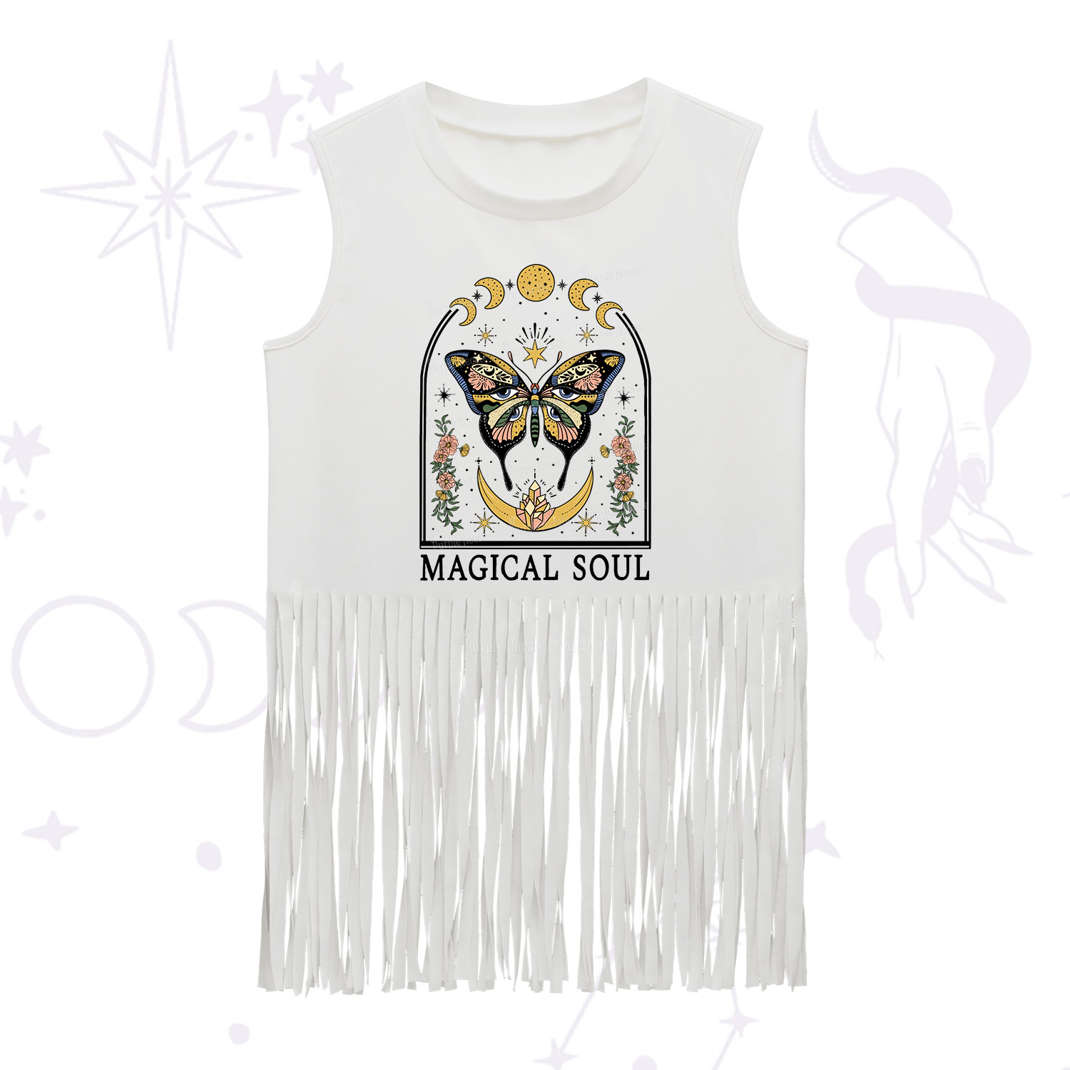 Purplehecate Magical Soul Fringe Tank Top
