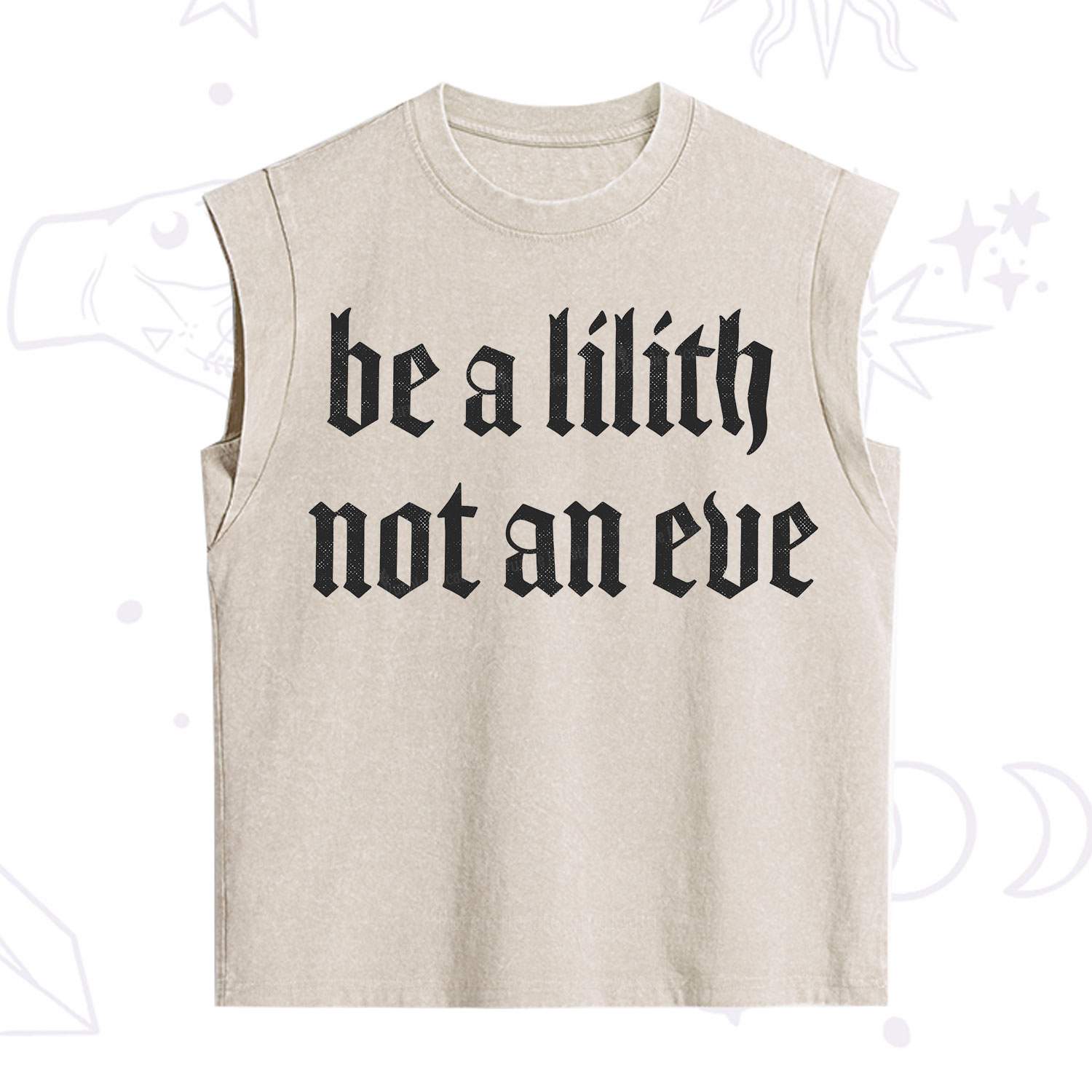 Purplehecate Be a Lilith Not an Eve Vintage Washed Tank