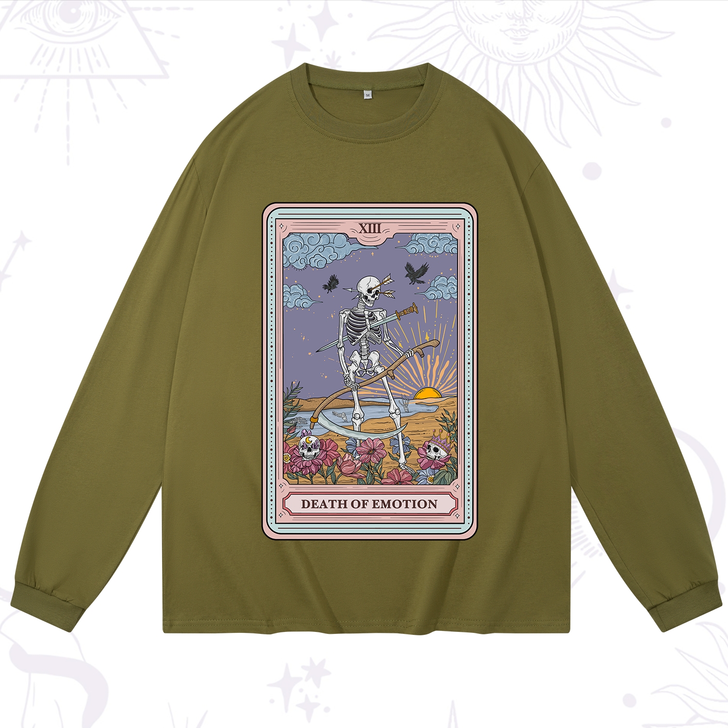 Purplehecate The Death Of Emotion Tarot Long Sleeve T-Shirt