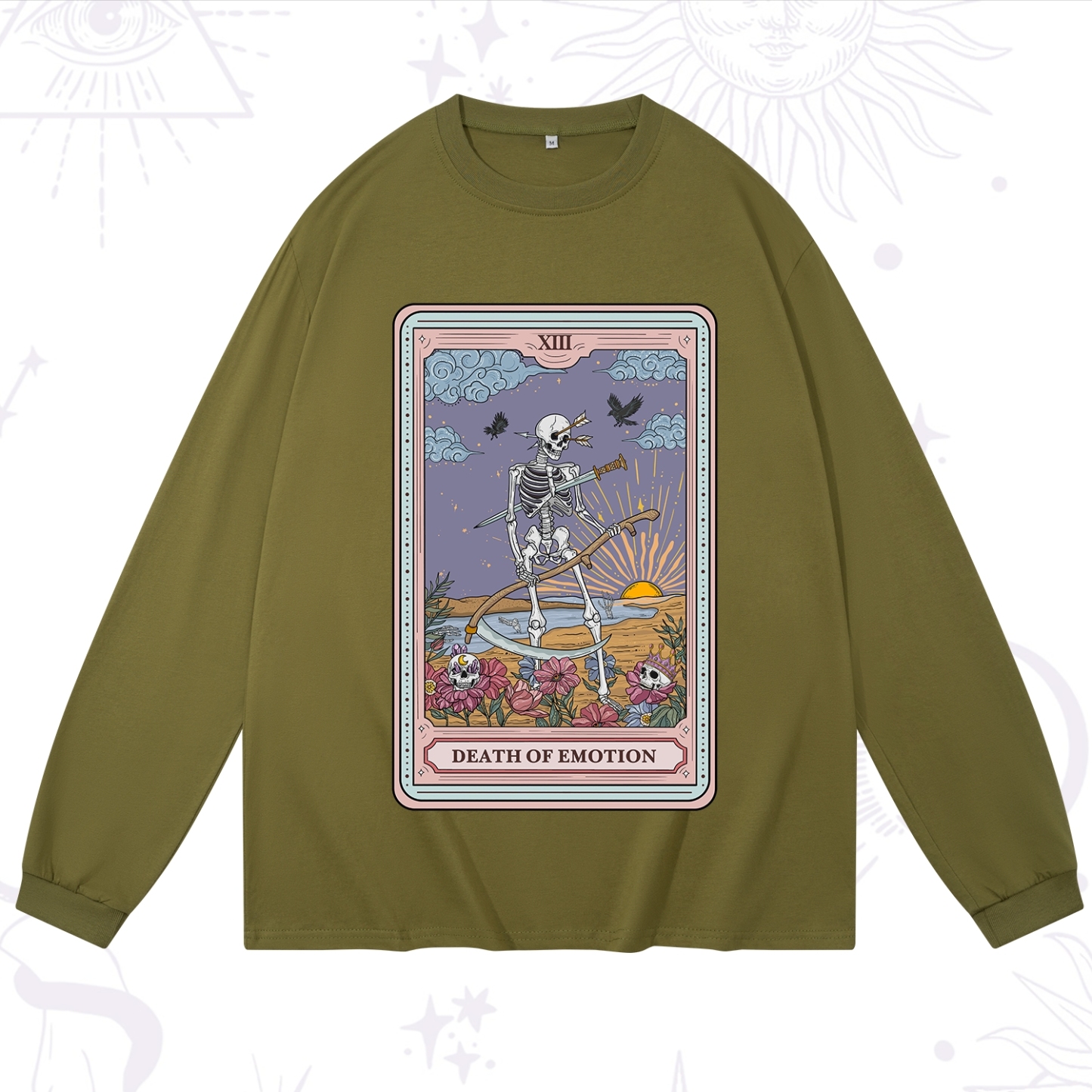 Purplehecate The Death Of Emotion Tarot Long Sleeve T-Shirt