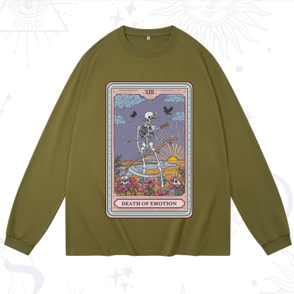 Purplehecate The Death Of Emotion Tarot Long Sleeve T-Shirt